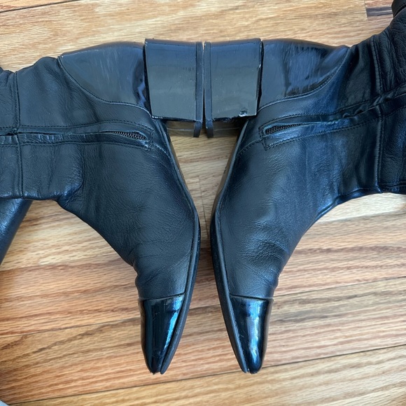 ZARA Over the Knee Leather Boots - Picture 7 of 13